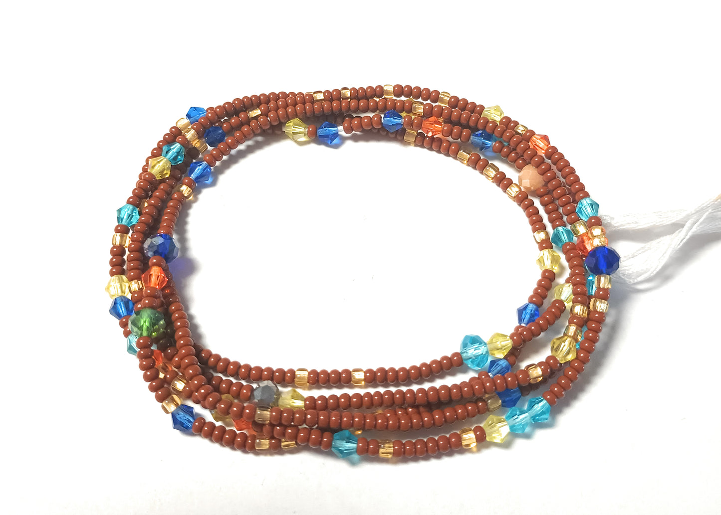 Accented Solid Color Waist Beads