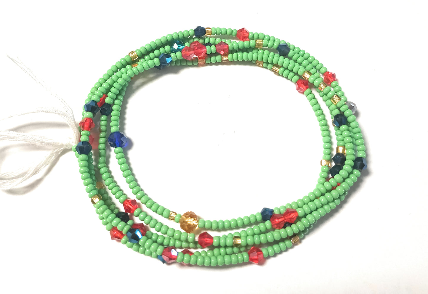 Accented Solid Color Waist Beads