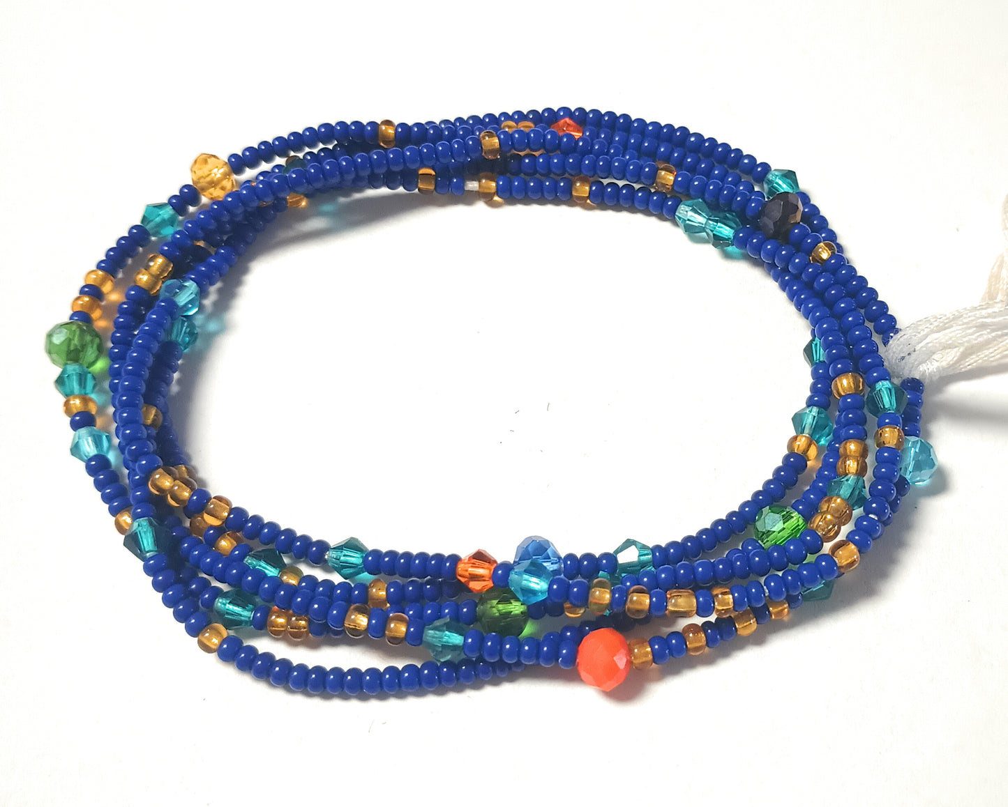 Accented Solid Color Waist Beads