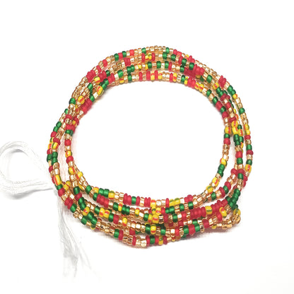 Multicolored Waist Bead Strands