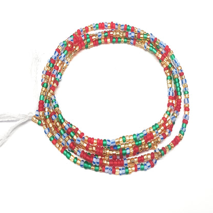 Multicolored Waist Bead Strands