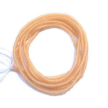 Matte Single Color Bead Strands, Variety Colors, 42-Inch Tie-on Cotton Strings