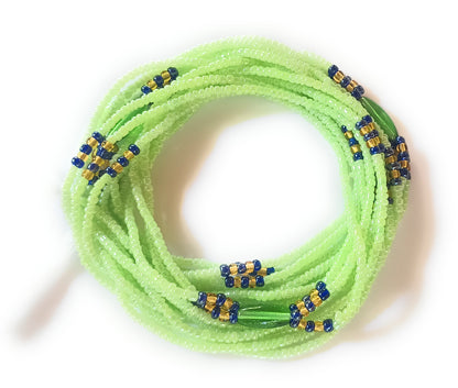 3-in-1 Green Waist Bead Strands - Variety of Shades