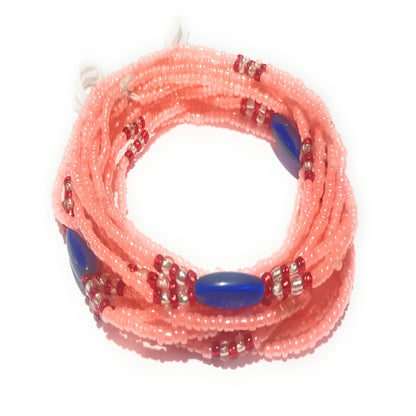 3-in-1 Pink Waist Bead Strands - Variety of Shades