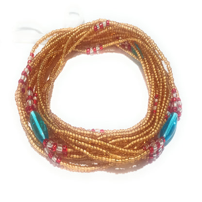 3-in-1 Gold Waist Bead Strands - Variety of Designs