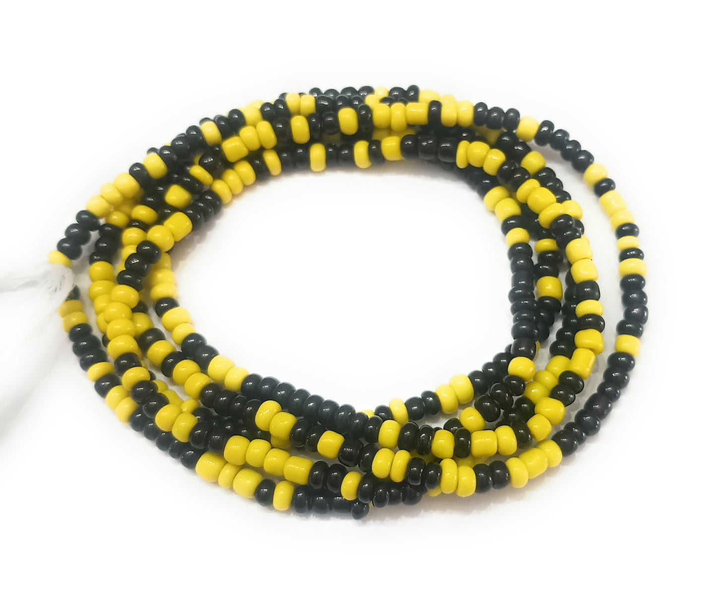 Yellow Multicolor Waist Bead Strands