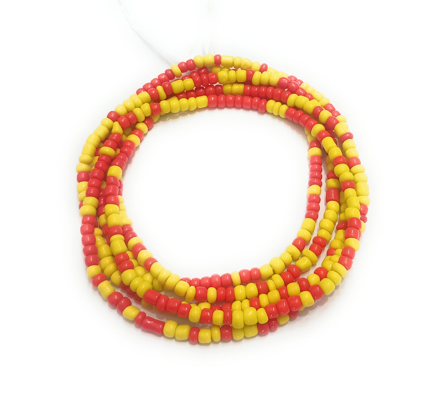 Yellow Multicolor Waist Bead Strands