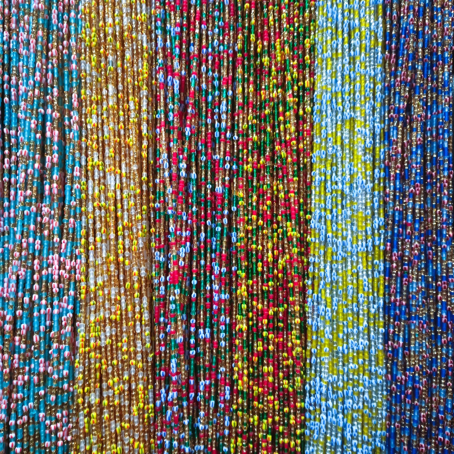 Multicolored Waist Bead Strands