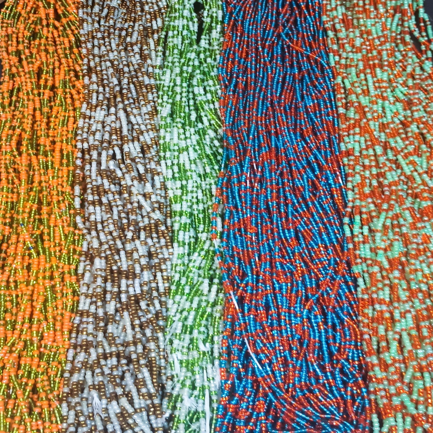 Multicolored Waist Bead Strands