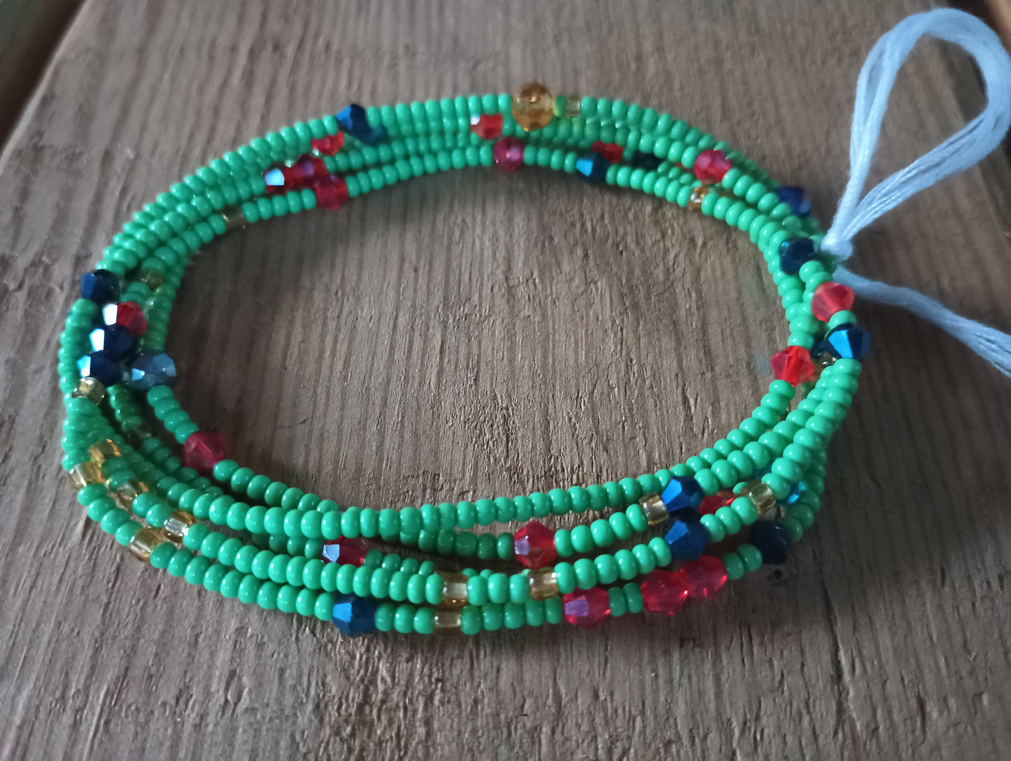 Accented Solid Color Waist Beads