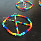 Rainbow Bracelet and Dangle/Stick/Drop Earring Set