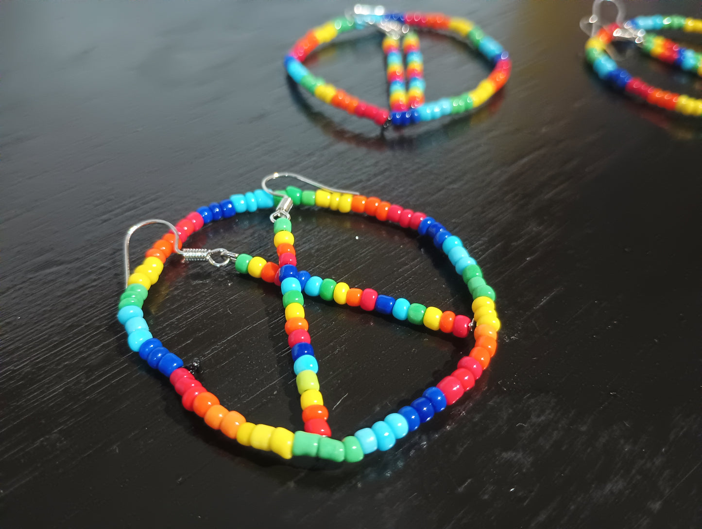 Rainbow Bracelet and Dangle/Stick/Drop Earring Set