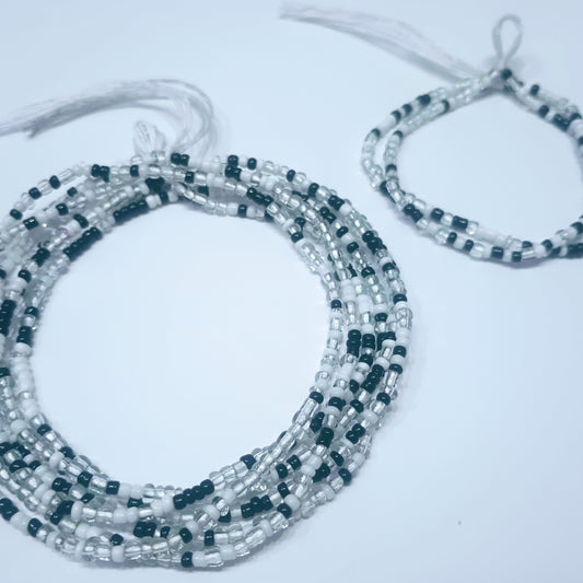 Black White & Clear Bead Set